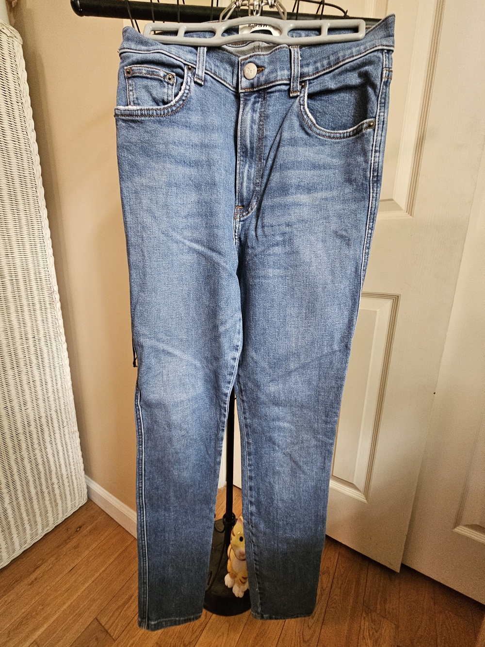 Womens Reformation High & Skinny Denim Blue Jeans Size 27